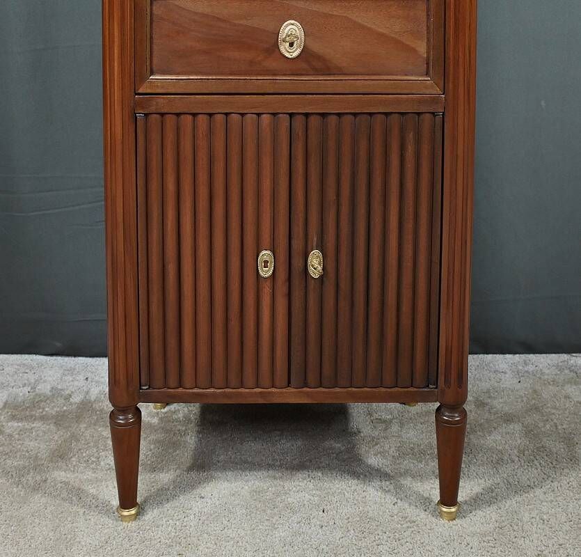 Small mahogany chest of drawers, Louis XVI style – late 19th century