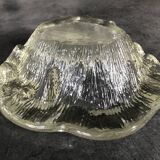 Cendrier, vide-poche Blenko en verre moderniste design brutaliste, 1960