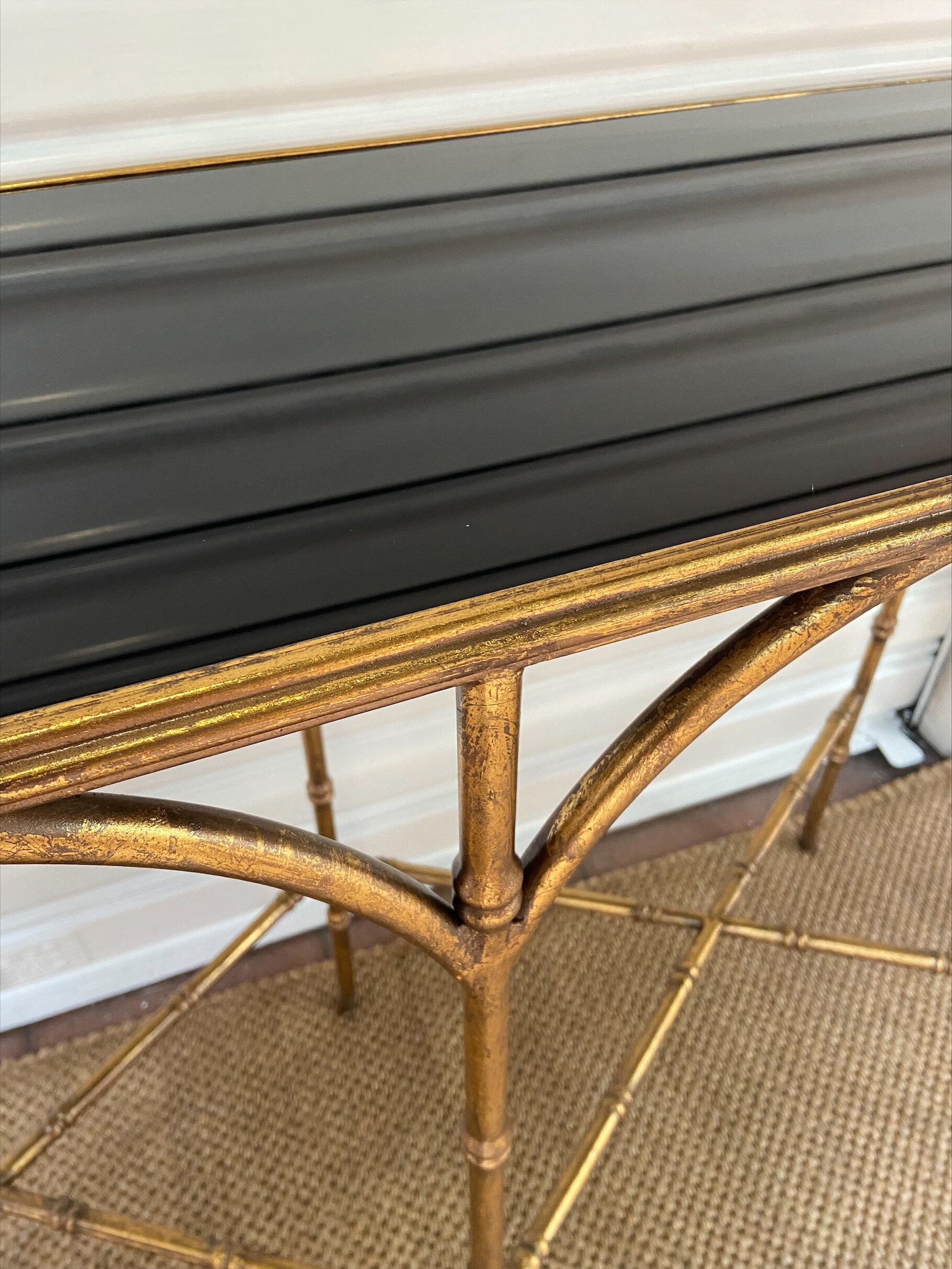 Console 90s - Metal and glass