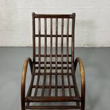 Rattan and bamboo armchair