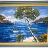 Oil Painting On Canvas Framed Signed Joly