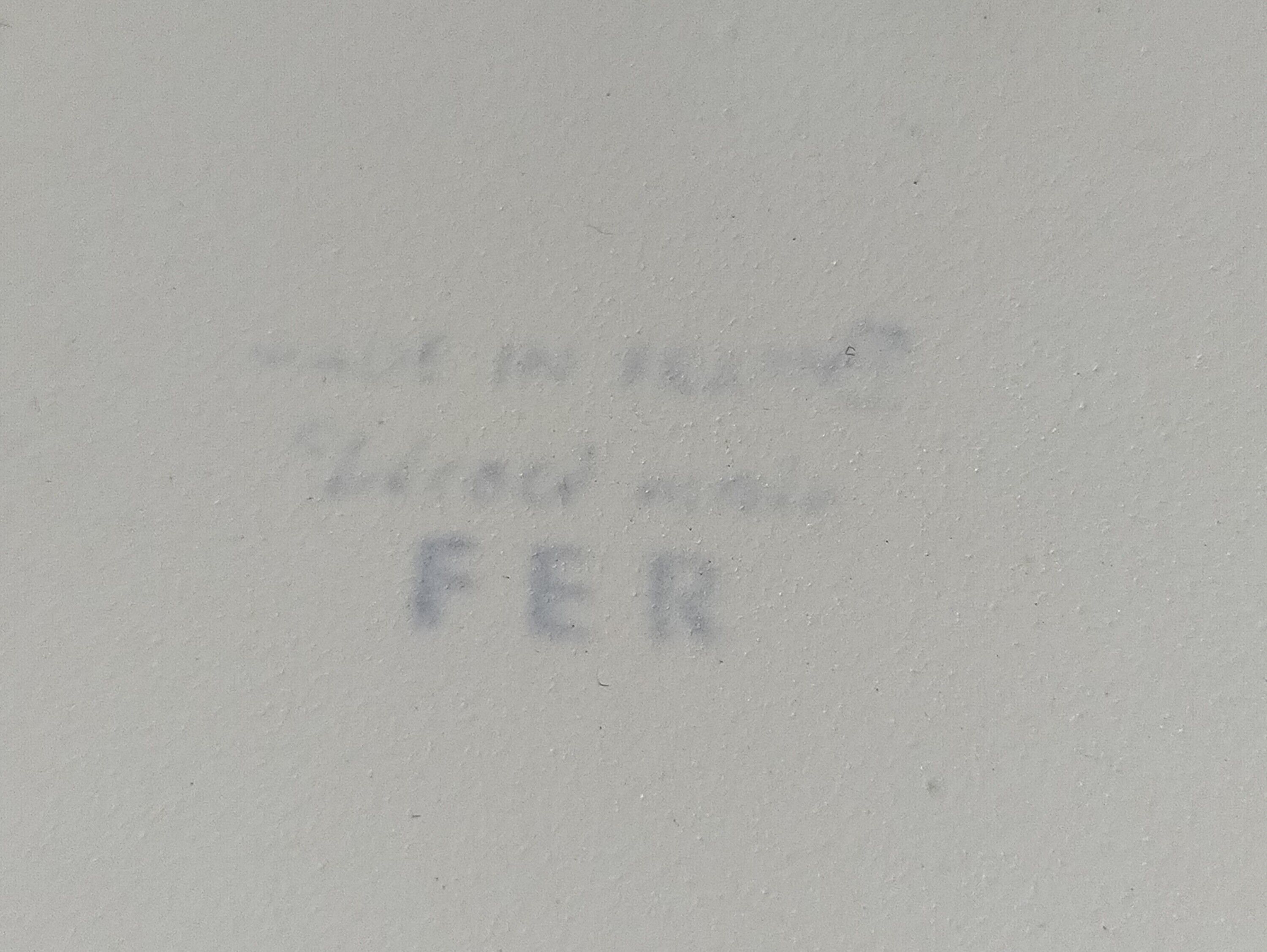 Six ceramic plates with matt enamel 50s