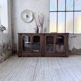 Enfilade display cabinet, solid oak, 1920.