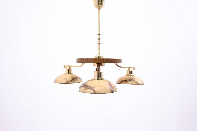 Mid-20th century Art Deco chandelier, Poland.