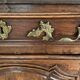 Buffet bas ancien style Louis XV en bois massif