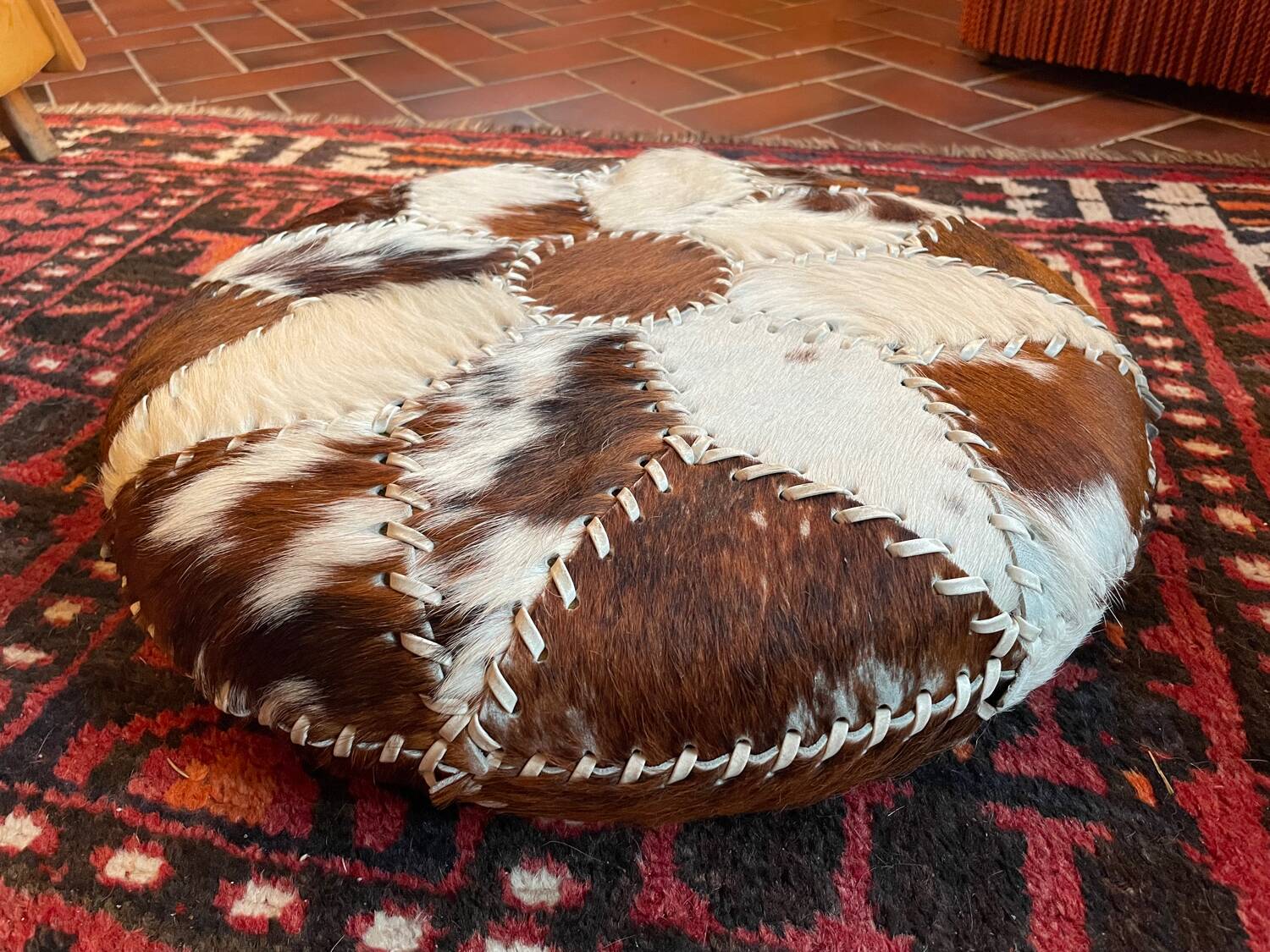 Goatskin floor cushion 1970