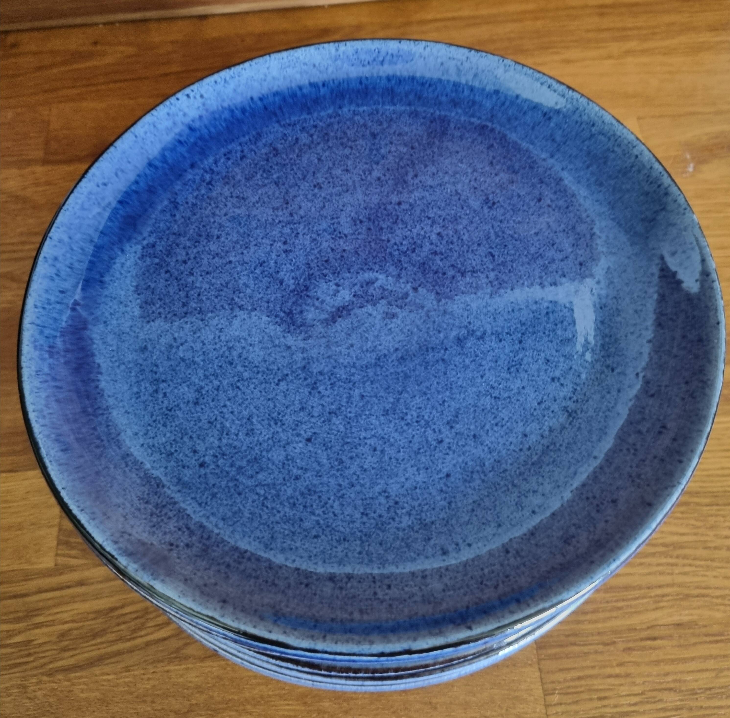 Set of 8 Terre E Provence earthenware dessert plates