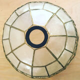 Vintage suspension in brass and mother-of-pearl