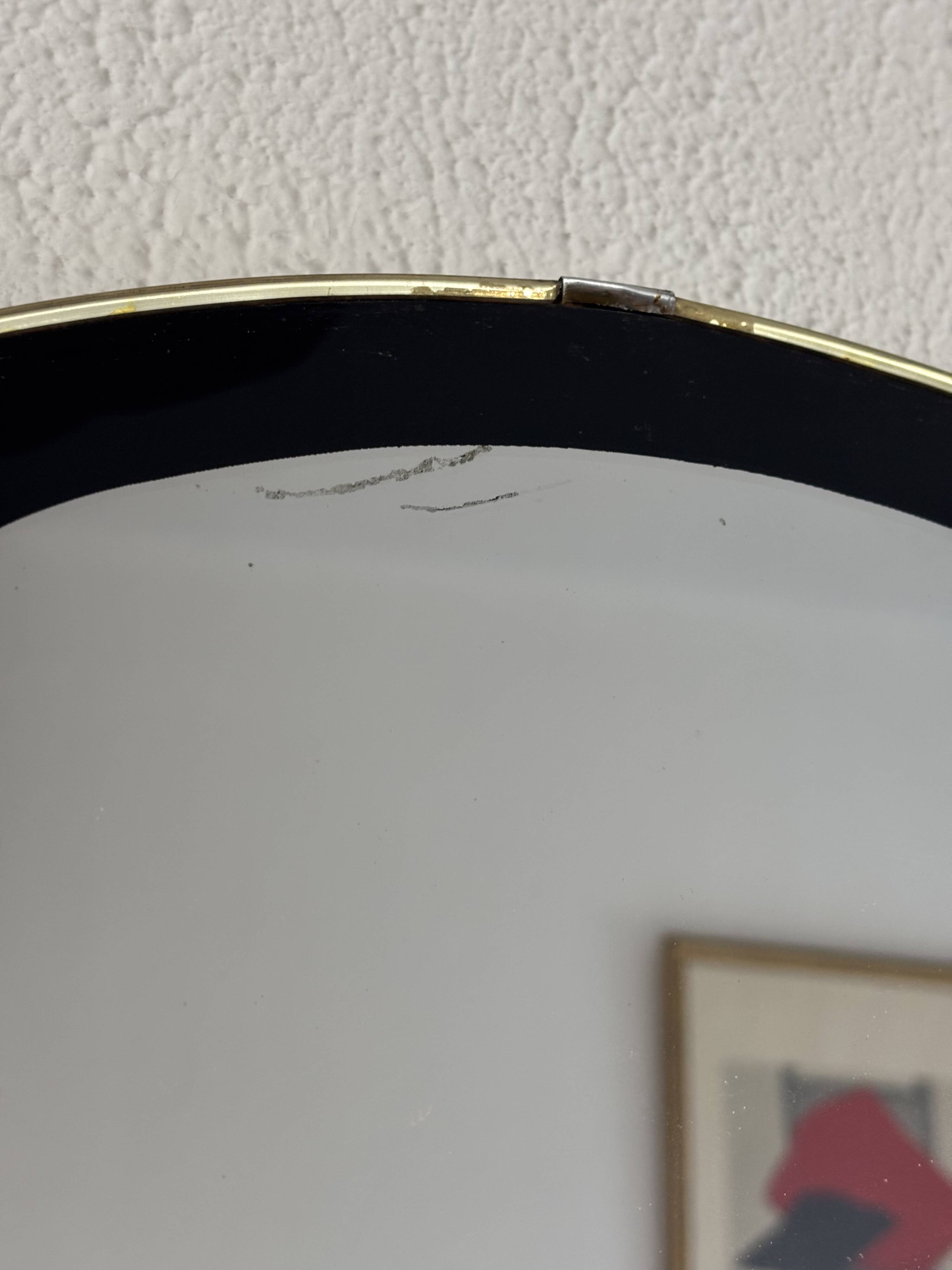 Vintage 1960 asymmetrical mirror - 69 x 35 cm