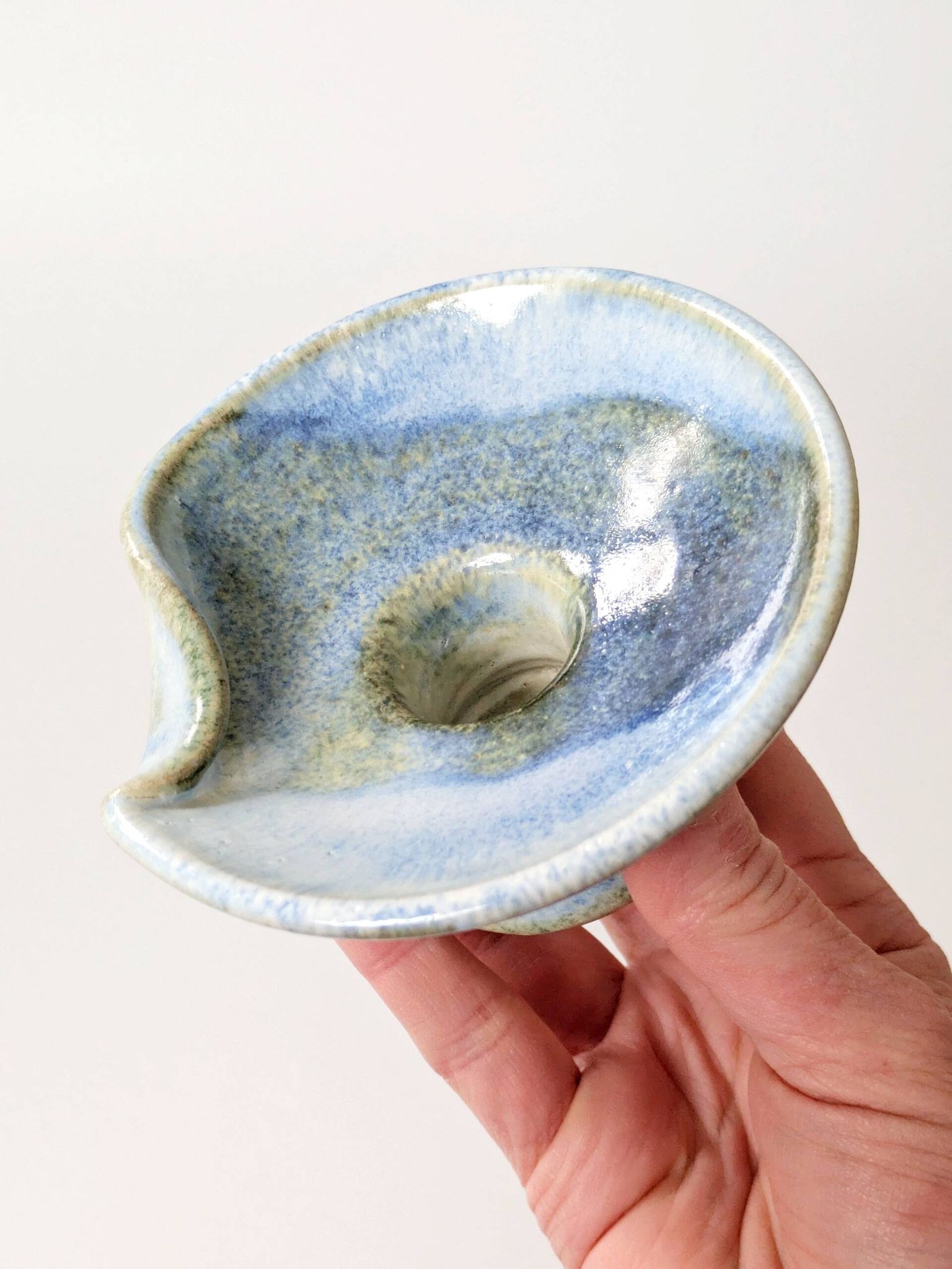 Pair of ceramic candle holders, West German, Till Sudeck, 1960s.