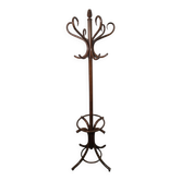 Curved antique wooden parrot