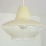 Vintage glass hanging lamp circa 1960
