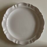 Moustiers white monastery centerpiece dish with numbered gadroons