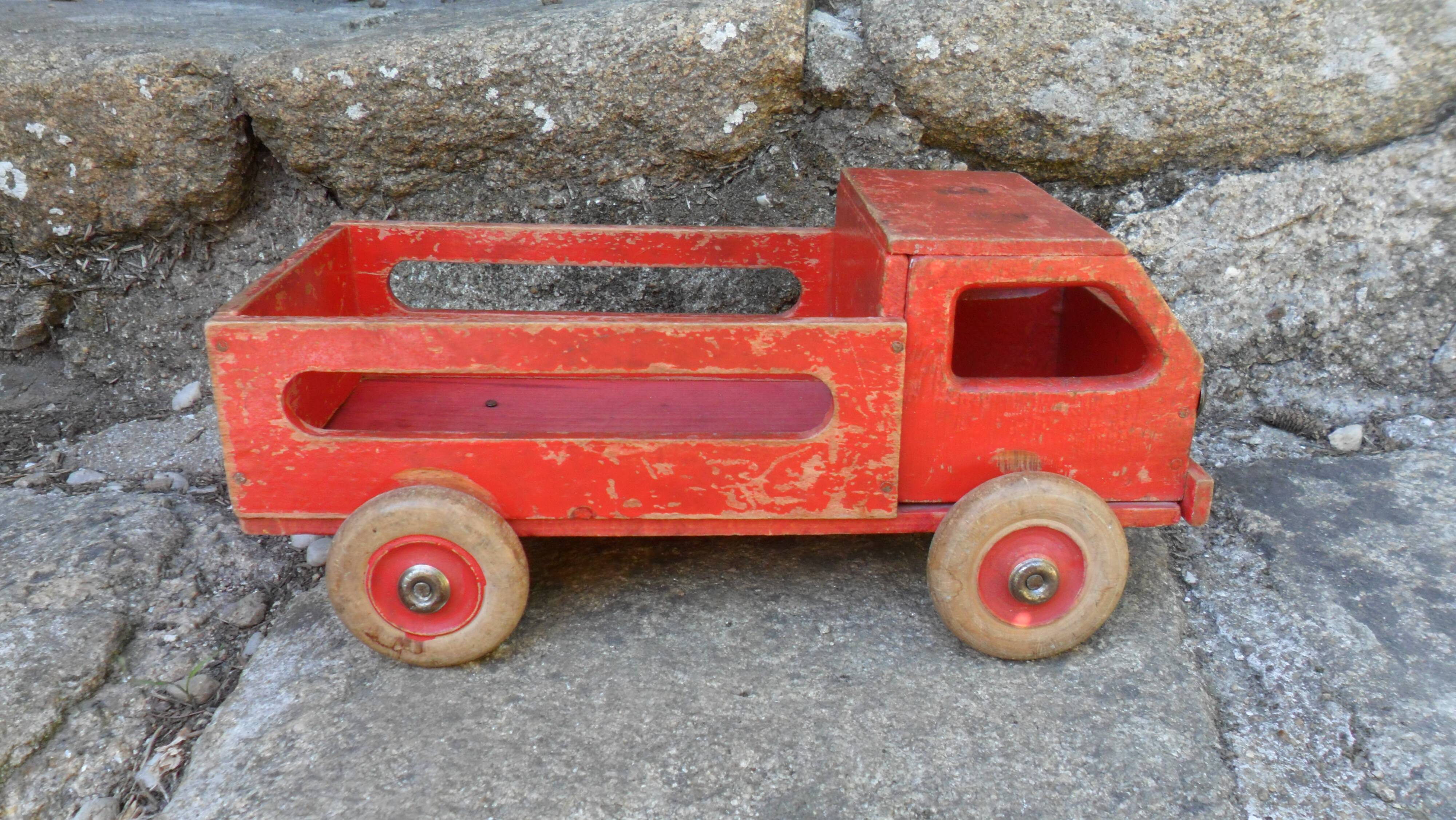 Vintage wooden truck