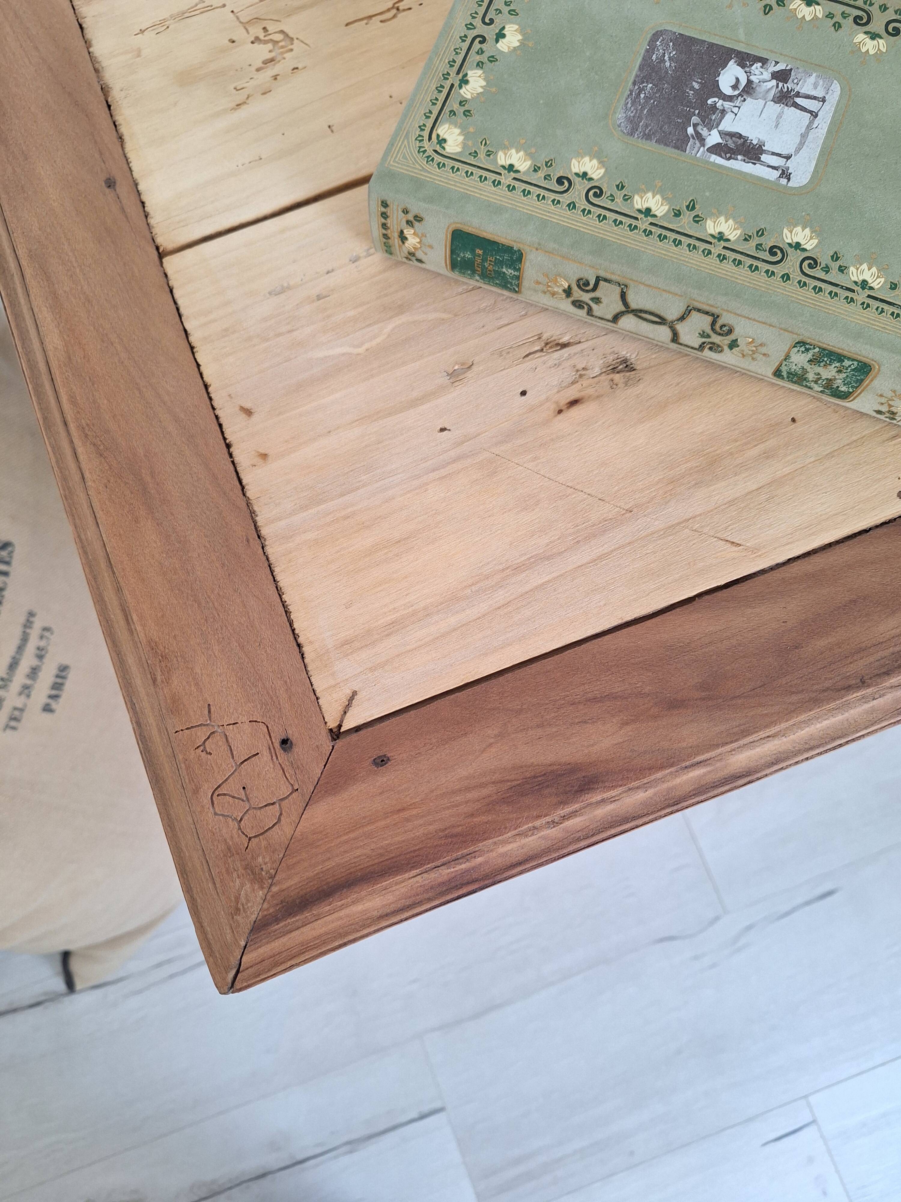 Antique solid wood desk – Late 19th century (1880-1900) – Restored