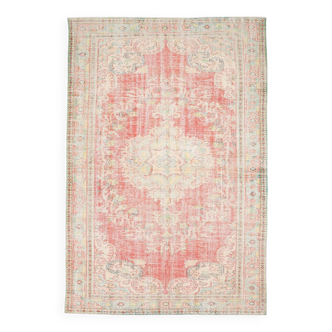Tapis vintage 190x290cm, fait main en Turquie, pour salon