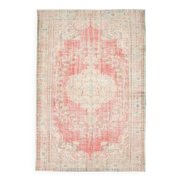 Tapis vintage 190x290cm, fait main en Turquie, pour salon