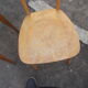 2 wood bistro chairs