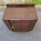 Art Deco bedside table in glossy dark oak