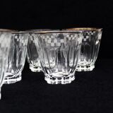 9 vintage french aperitif glasses