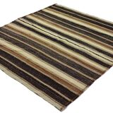 Turkish Anatolian Handmade Vintage Area Kilim Rug 225 cm x 213 cm