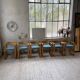 Set de 6 chaises chêne accoudoirs Ate Van Apeldoorn