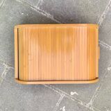 Old wooden filing box with shutter