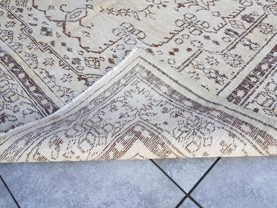 Beige Anatolian Oushak Rug sku v766
