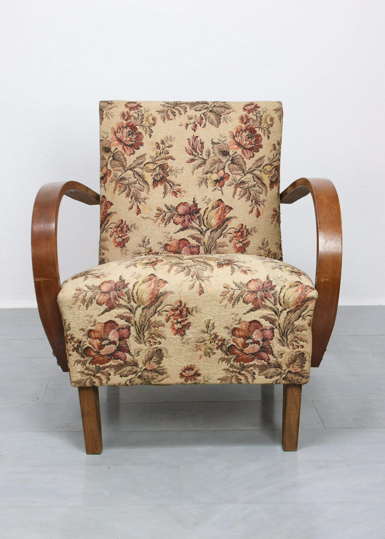 Mid-century Bentwood Jindrich Halabala Armchair, 1950s