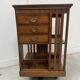 20th Century Mahogany Revolving Bookcase with Marquetry Top