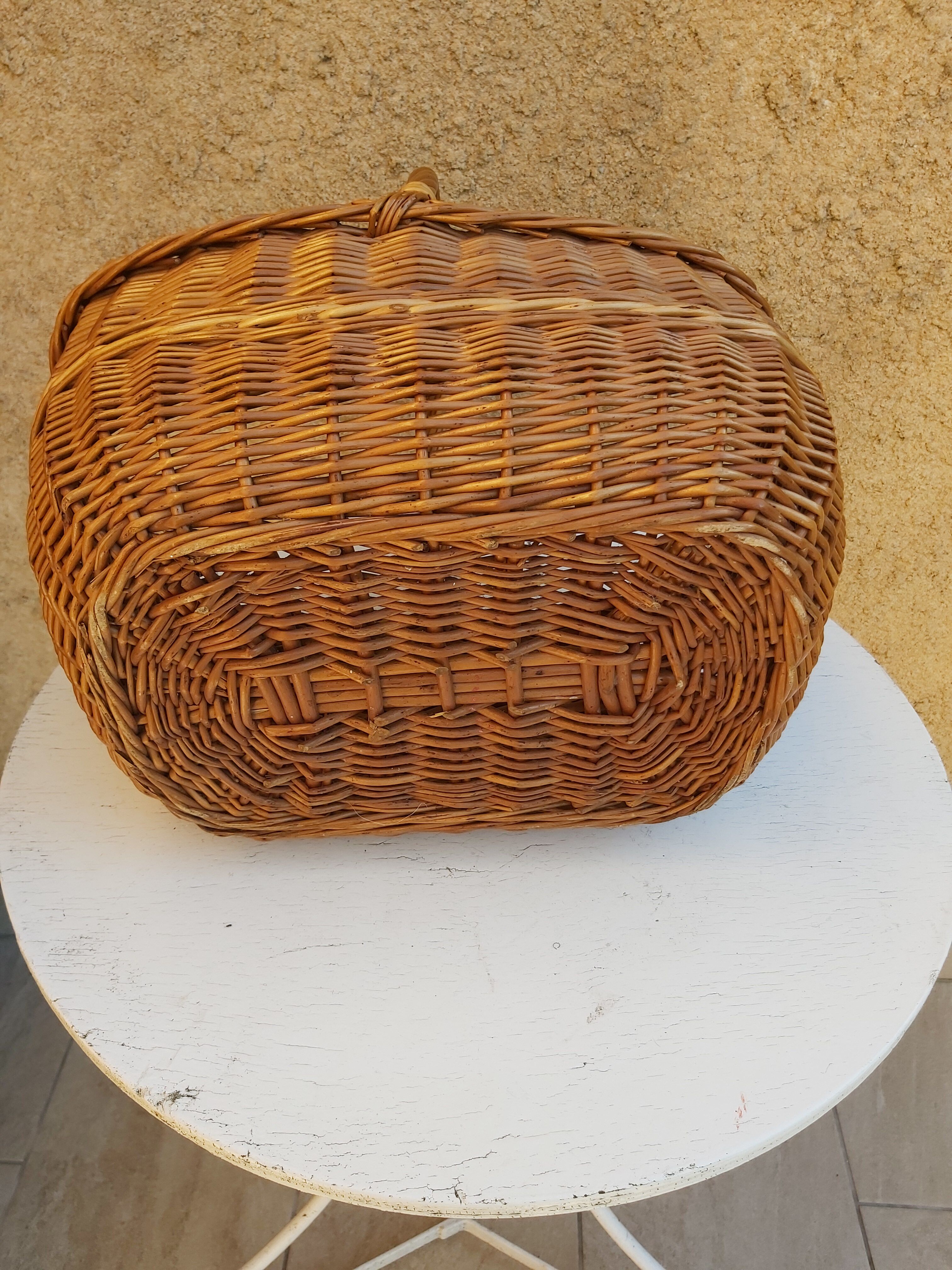 Vintage wicker basket