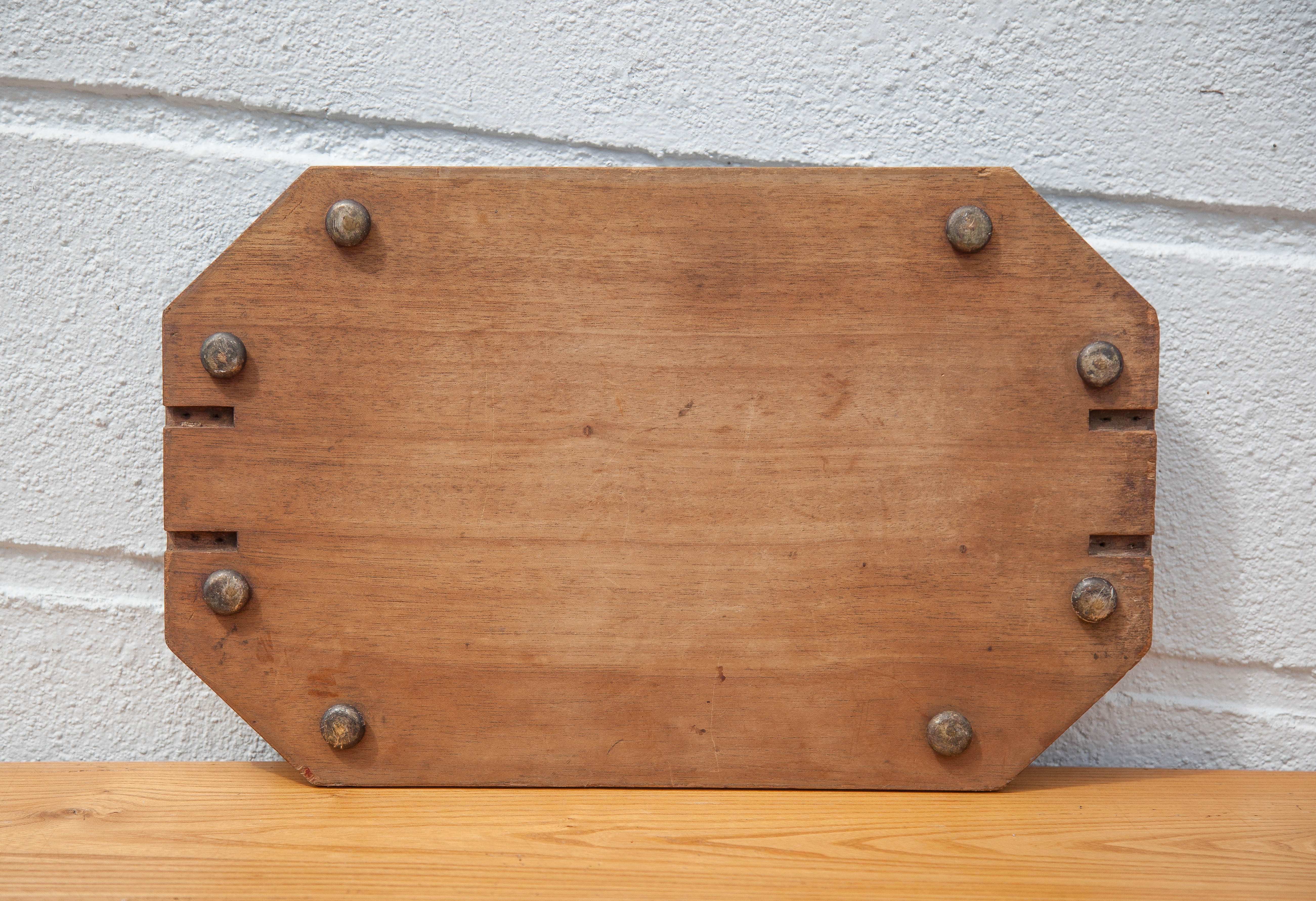 Vintage wooden tray, centerpiece, serving tray