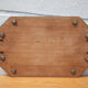 Plateau bois vintage, centre de table, plateau de service