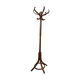 Light wooden parrot coat holder 6 patères