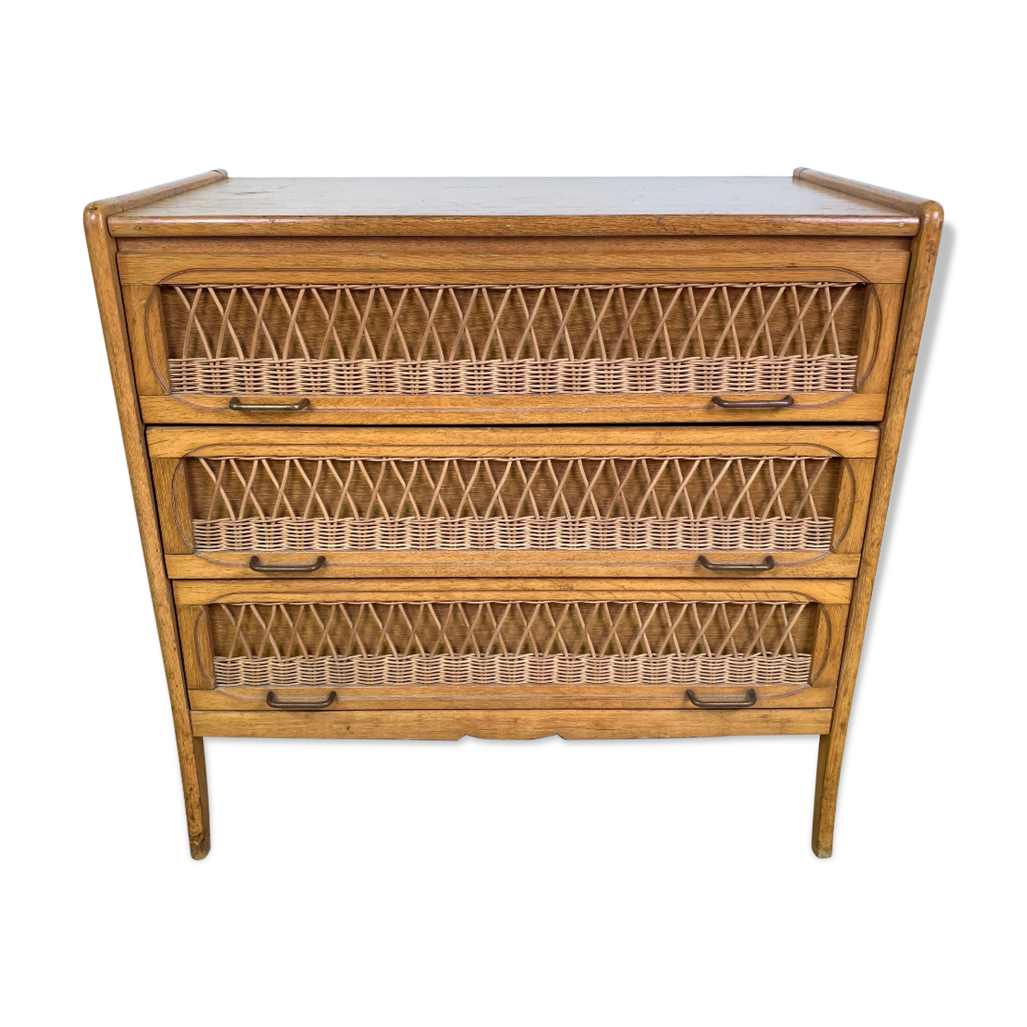 Vintage Wicker chest of drawers