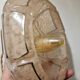 Art Deco pink glass Clichy pendant or lamp.