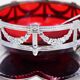 Silver metal sugar and red glass