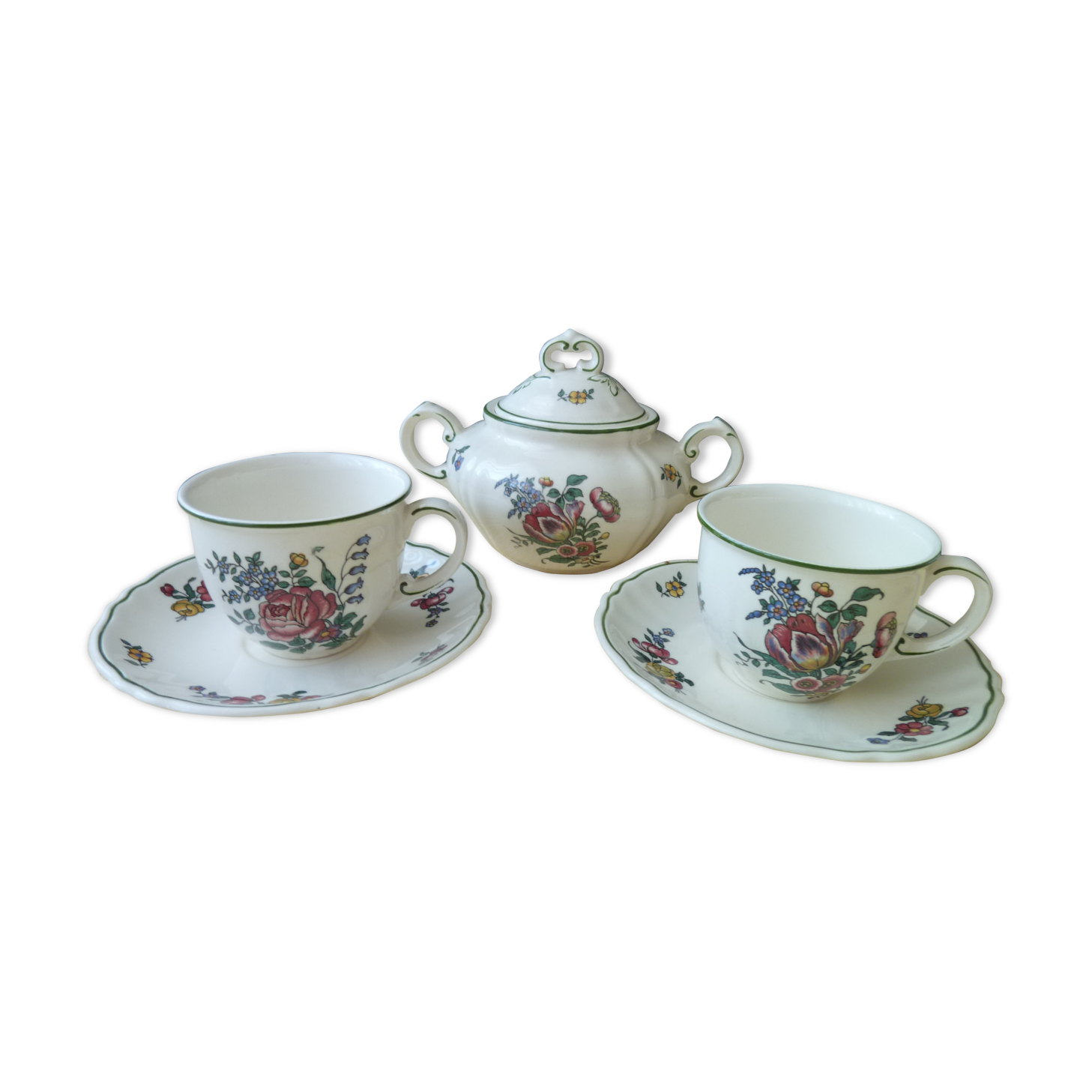2 cups coffee set Villeroy Boch Model "Old Strasbourg"