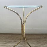 Vintage gilded metal side table
