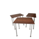 Vintage industrial school tables – steel and composite