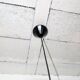 Vintage chrome and glass pendant light