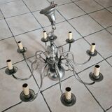 Pewter chandelier