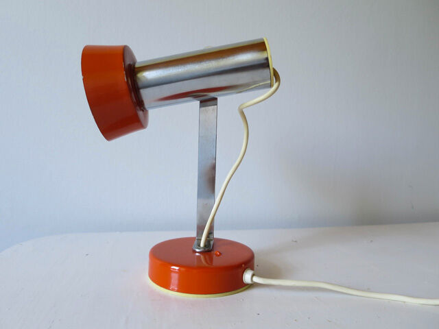 Orange desk lamp