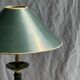 Vintage green and gold table lamp H60 D30