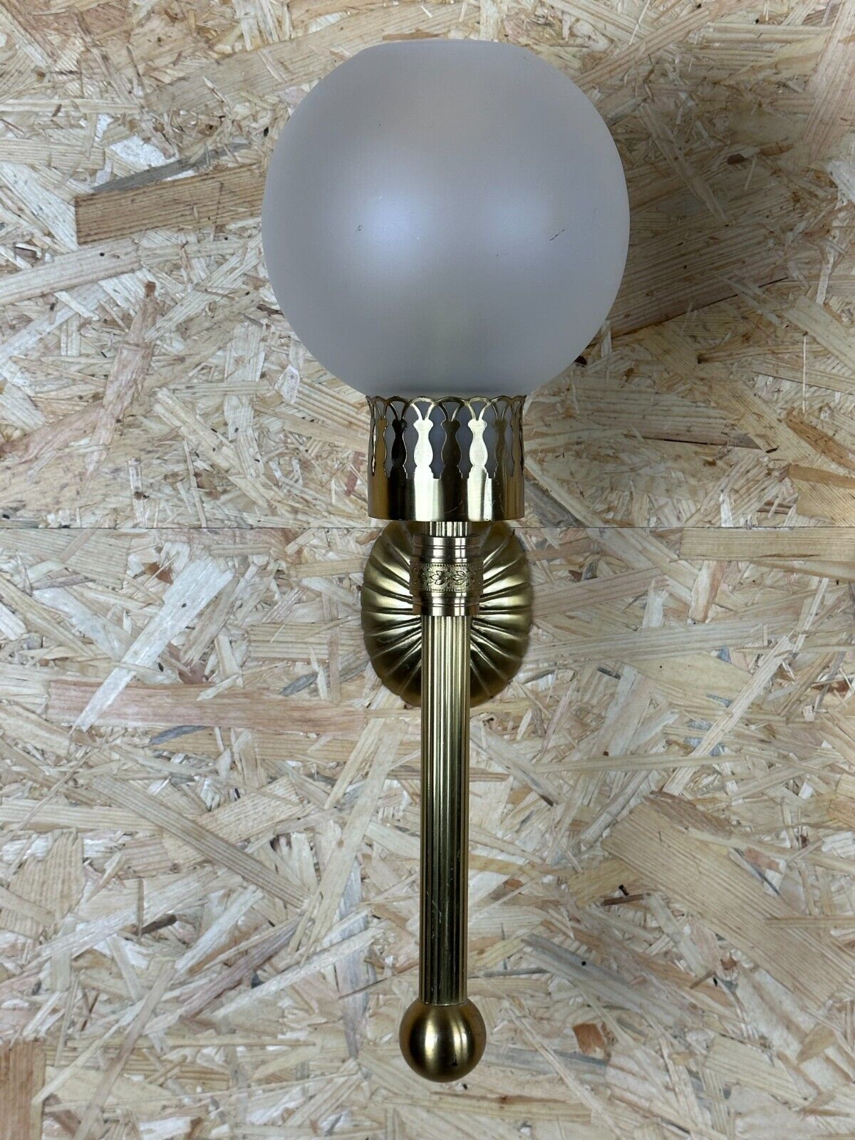 2x 60s 70s lamp light wall lamp glass & brass space age design