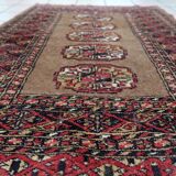 Antique Uzbek Bukhara handmade rug 82cm x 122cm (1920s)