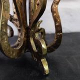 Brutalist Bronze Sculpture Candle Holder or Vase by Heinz Goll