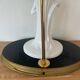 Very large flemish white ceramic lamp 50's italy 97cm with lampshade
