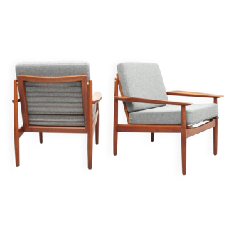 Vintage teak armchairs by Glostrup, 1950s