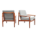 Vintage teak armchairs by Glostrup, 1950s